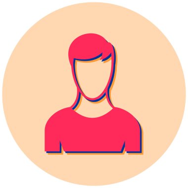 avatar. Web simgesi basit illüstrasyon