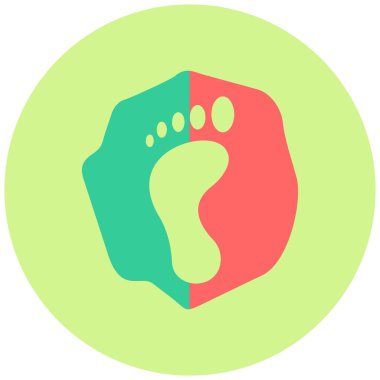 ayak izi simge vektör çizim