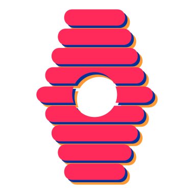 Şirin bir çizgi film simgesinin vektör çizimi