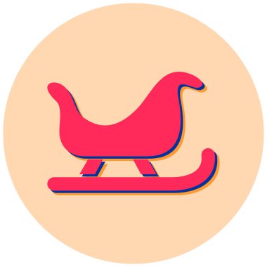 Sallanan kızak. Basit resimleme