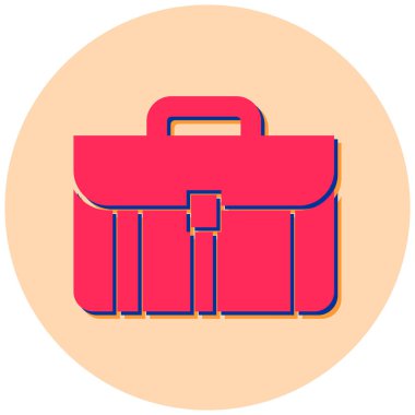 Çanta. Web simgesi basit illüstrasyon