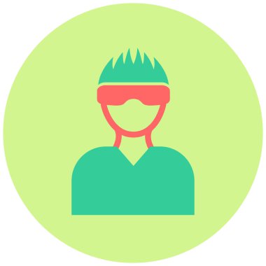 VR Oyun düz vektör simgesi