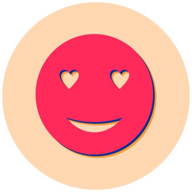  face emoticon web simgesi, vektör illüstrasyonu