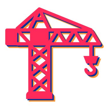 Vinç kancası ikonu. vektör illüstrasyonu