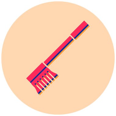 Süpürge. Web simgesi basit illüstrasyon