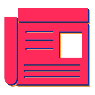 haber kağıt vektör çizim