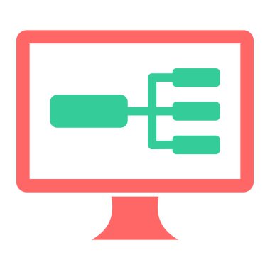 ağ simgesi, vektör illüstrasyonu basit tasarım 