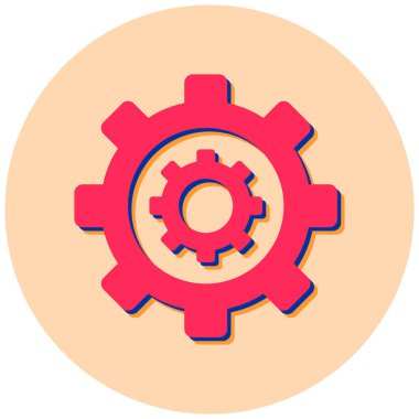 Teçhizat Web simgesi basit illüstrasyon