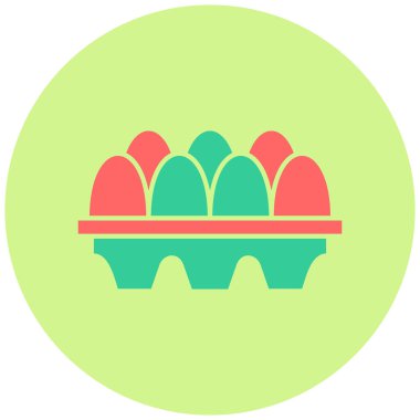 Yumurta. Web simgesi basit illüstrasyon