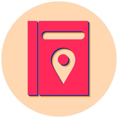 Kitap. Web simgesi basit illüstrasyon