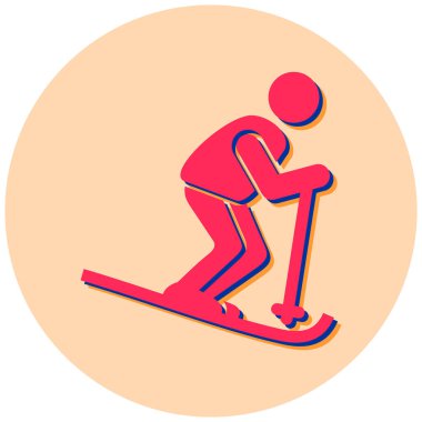 Kayak. Web simgesi basit illüstrasyon