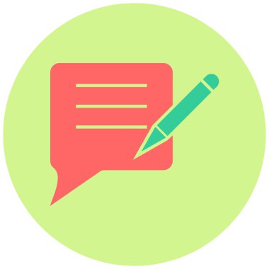 Geri bildirim. Web simgesi basit illüstrasyon