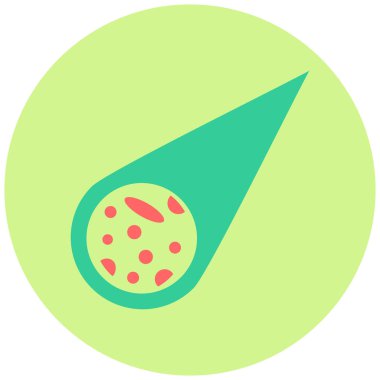 Kuyruklu yıldız modern simgesinin vektör illüstrasyonu 