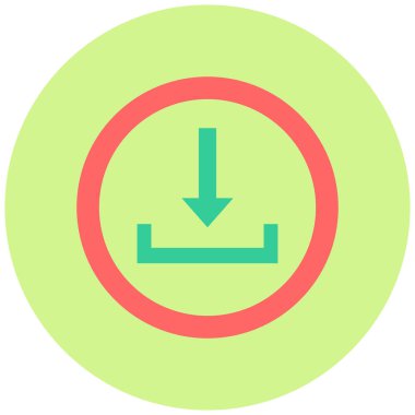 İndir. Web simgesi basit illüstrasyon 