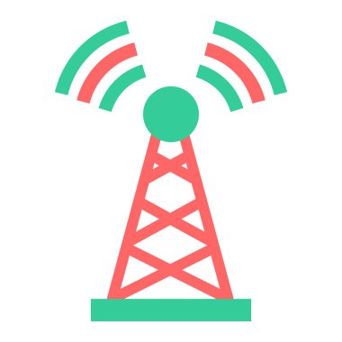 Anten. Web simgesi basit illüstrasyon