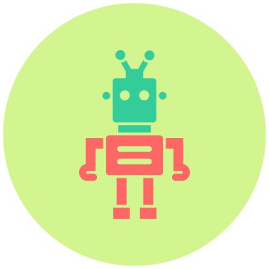robot ikon vektör illüstrasyonu