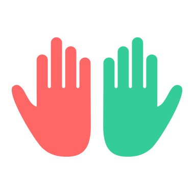 el simgesi vektör illüstrasyonu