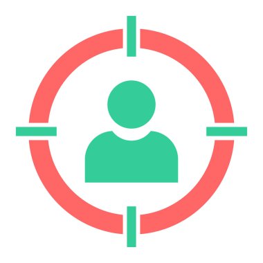 Hedef. Web simgesi basit illüstrasyon