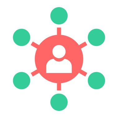 hiyerarşi. Web simgesi basit illüstrasyon