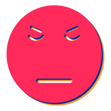 Bir yüzün vektör illüstrasyonu