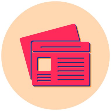 Kitap. Web simgesi basit illüstrasyon