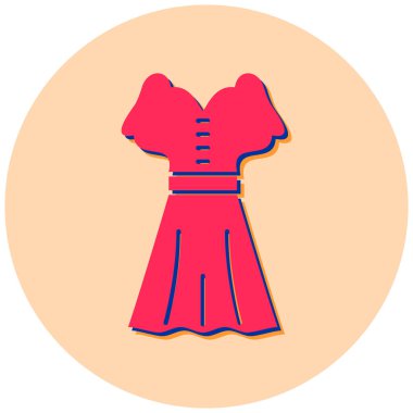 Elbise. Web simgesi basit illüstrasyon