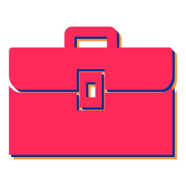 evrak çantası ikonu vektör illüstrasyonu