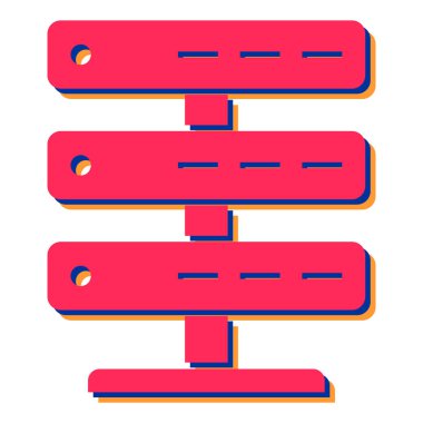 veri sunucu simgesi vektör illüstrasyonu