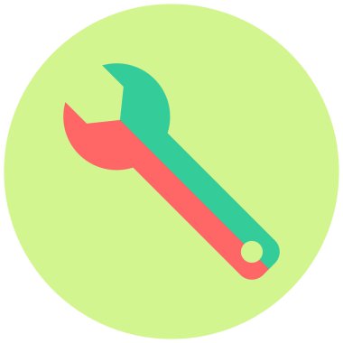 İngiliz anahtarı. Web simgesi basit illüstrasyon 