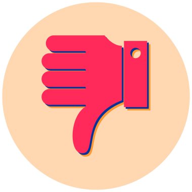 küçük işaret simgesi, vektör illüstrasyonunu küçültür