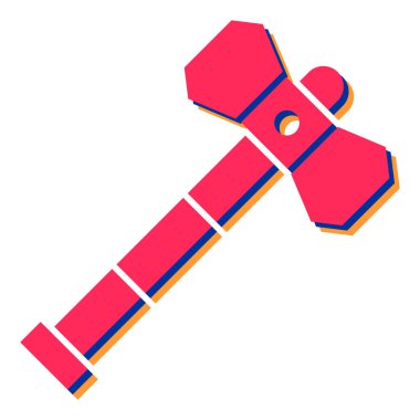 Balta simgesi, vektör illüstrasyonu basit tasarım 