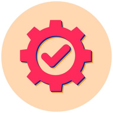 Simgeyi ayarlamanın vektör illüstrasyonu