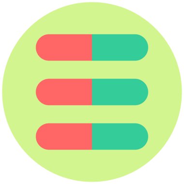 Menü. Web simgesi basit illüstrasyon