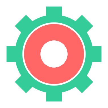 Teçhizat Web simgesi basit illüstrasyon