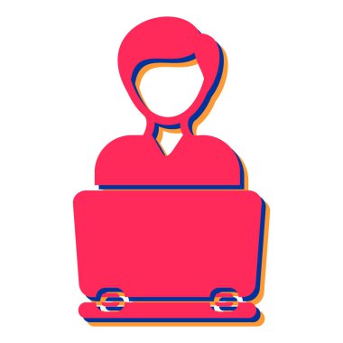 Beyaz arkaplanda izole edilmiş modern simgenin vektör illüstrasyonu 