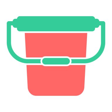 kova simgesinin vektör illüstrasyonu