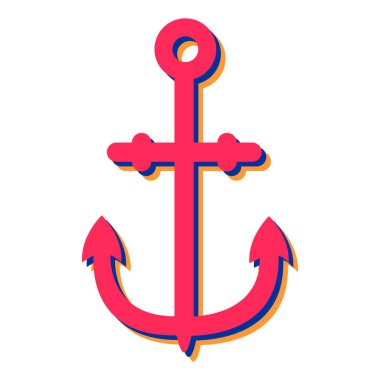 çapa simgesi vektör illüstrasyonu