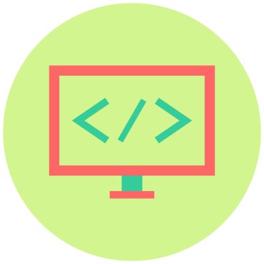 Yazılım. Web simgesi basit illüstrasyon