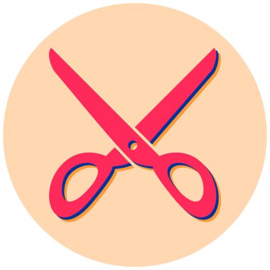 makas simgesi vektör illüstrasyonu