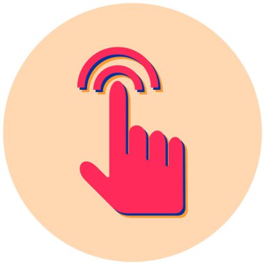 Parmak imleci. Web simgesi