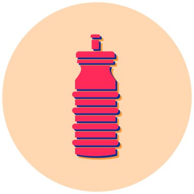 Su şişesi ikonu. Web tasarımı için bira içecek vektör simgelerinin basit bir gösterimi