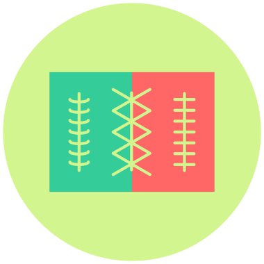 Dikişler. Web simgesi basit illüstrasyon