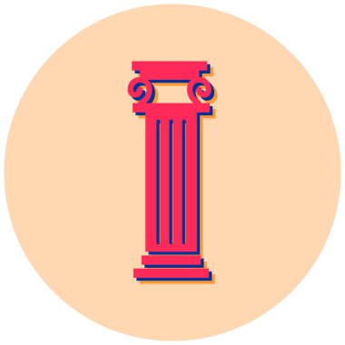 Sütun. Web simgesi basit tasarım