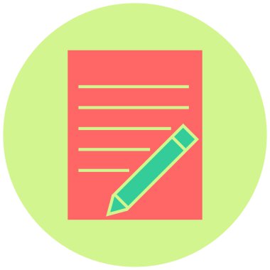 Belge. Web simgesi basit illüstrasyon