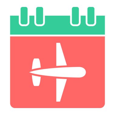 Takvim simgesi vektör illüstrasyonu