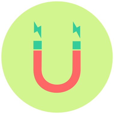 Mıknatıs Web simgesi basit illüstrasyon