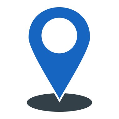 Konumu PIN simgesi. vektör çizim