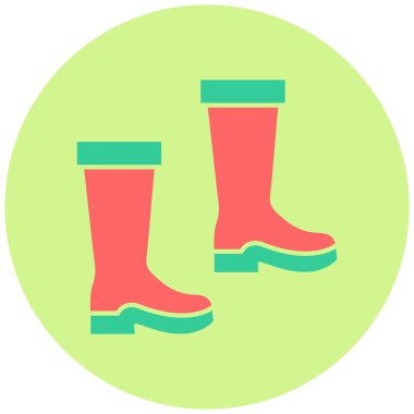 Balıkçı botları. Web simgesi basit illüstrasyon