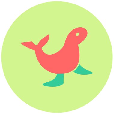 Mühürle. Web simgesi basit illüstrasyon