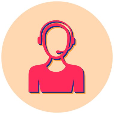 Müşteri servisi. Web simgesi